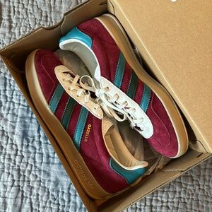 adidas Gazelle Women's Sneakers Burgundy Teal White Gum